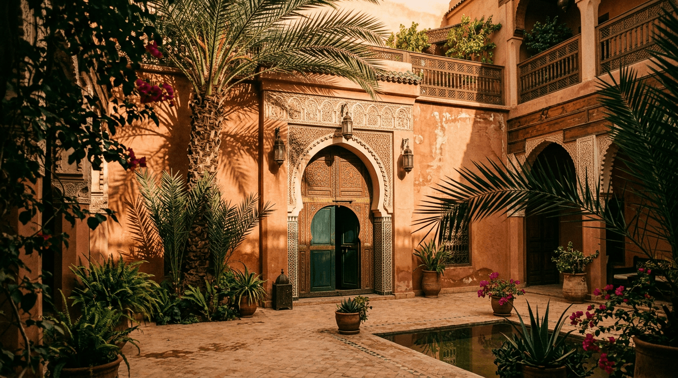 Paysage de voyage au Maroc